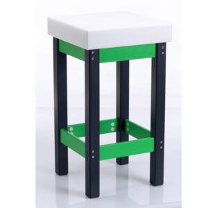 Polyethylene chopping block with polyethylene stand